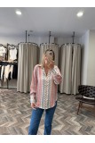 8448-7901 ETNİK ÇİZİM DESENLİ GÖMLEK