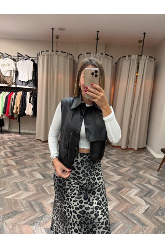 8474-3282 ÇITÇITLI DERİ CROP