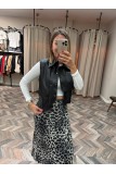 8474-3282 ÇITÇITLI DERİ CROP
