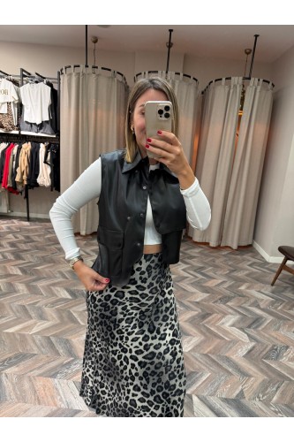 8474-3282 ÇITÇITLI DERİ CROP