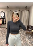 8345-31236 UZUN KOLLU CROP TOP