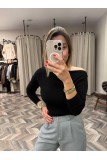 8615-16495 OMUZU BÜZGÜLÜ BLUZ