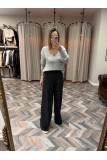 8639-N251990 BELİ LASTİKLİ KADİFE PANTOLON