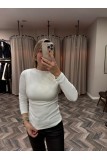 8615-16495 OMUZU BÜZGÜLÜ BLUZ