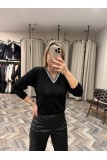 8765-156 ÖZEL SİMLİ YAKA ÇİZGİLİ
