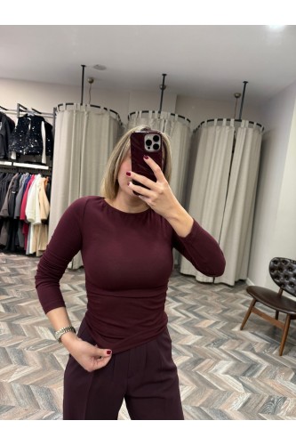 8416-31401 BÜZGÜLÜ KAYIK YAKA TOP