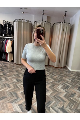 7228-10426 BİSİKLET YAKA DÜĞMELİ KISA KOL
