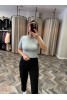 7228-10426 BİSİKLET YAKA DÜĞMELİ KISA KOL