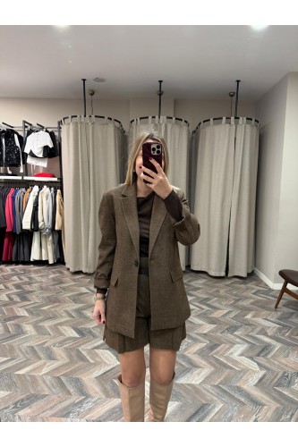 8992-60761 DÜMDÜZ FİT BLAZER