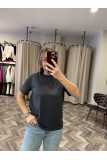 6379-30312 DEKORATİF DİKİŞLİ BİSİKLET YAKA TSHİRT