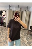6379-30312 DEKORATİF DİKİŞLİ BİSİKLET YAKA TSHİRT