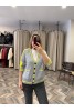 9041-60964 V YAKA ÇİZGİLİ DÜĞMELİ TRİKO HIRKA
