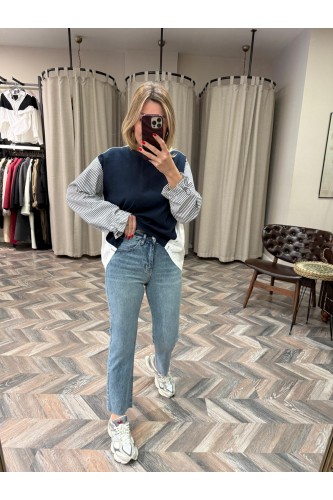 9082-24-02 ZR LİKRALI BOYFİT JEAN YENİ