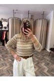 9103-10724 AJURLU DÜĞMELİ TRİKO