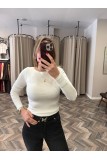 9089-16483 GENİŞ YAKALI BLUZ