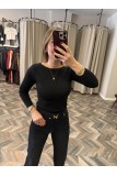 9089-16483 GENİŞ YAKALI BLUZ