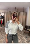 9160-6006 OMUZLARI TAŞ DETAY GÖMLEK