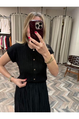 9254-60968 BİS YAKA FİTİLLİ DÜĞMELİ TRİKO HIRKA