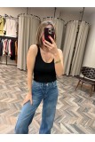 9249-10747 FİTİLLİ İNCE DOKULU TRİKO BLUZ