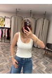 9249-10747 FİTİLLİ İNCE DOKULU TRİKO BLUZ