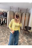 9326-60969 V YAKA AJURLU DÜĞMELİ TRİKO HIRKA