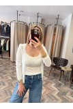 9326-60969 V YAKA AJURLU DÜĞMELİ TRİKO HIRKA