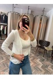 9326-60969 V YAKA AJURLU DÜĞMELİ TRİKO HIRKA