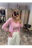 9326-60969 V YAKA AJURLU DÜĞMELİ TRİKO HIRKA