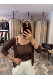 9326-60969 V YAKA AJURLU DÜĞMELİ TRİKO HIRKA