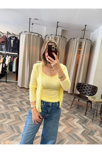 9323-10732 ASKILI AJURLU FİYONK DTY BLUZ