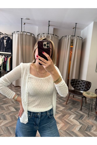 9323-10732 ASKILI AJURLU FİYONK DTY BLUZ