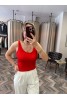 9249-10747 FİTİLLİ İNCE DOKULU TRİKO BLUZ