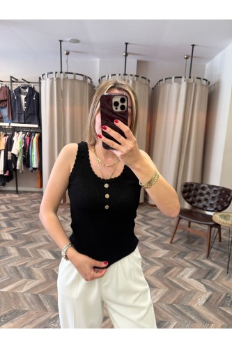 9247-10744 FİTİLLİ DÜĞME DTY TRİKO BLUZ