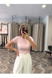 9432-31889 ÇİZGİLİ CROP TOP