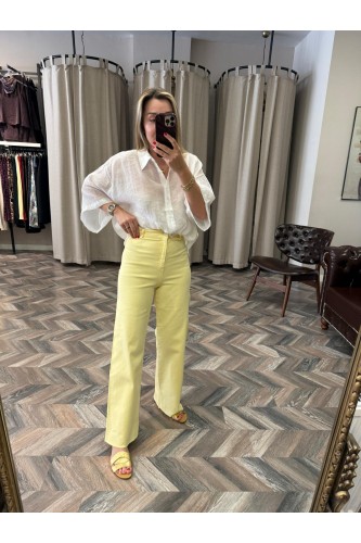 9541-LİGRALI FLARE JEANS