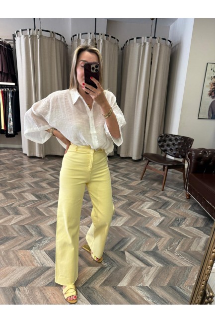 9541-LİGRALI FLARE JEANS
