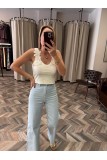 9541-LİGRALI FLARE JEANS