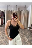 9555-21125 DANTEL ŞERİTLİ ASKILI TOP