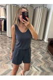 9662-257248 MODAL BLUZ ŞORT TAKIM