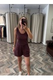 9662-257248 MODAL BLUZ ŞORT TAKIM