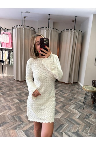9735-101002 MİNİ ÖRME TRİKO ELBİSE