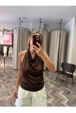 9747-1007 SATEN DEGAJE YAKA BLUZ