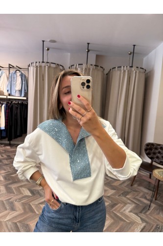 9801-6730 PAYETLİ KOT GARNİLİ