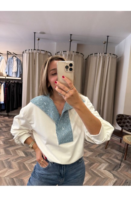 9801-6730 PAYETLİ KOT GARNİLİ
