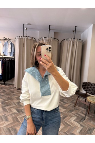 9801-6730 PAYETLİ KOT GARNİLİ