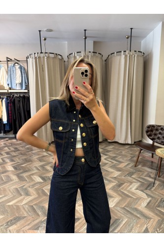 9836-250558 GOLD DÜĞME KADİFE YAKA CEKET