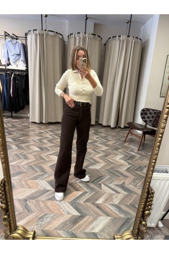 9845-25695-KH PUSH UP İSPANYOL PAÇA PANTOLON