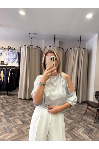 9816-7543 SİMLİ BLUZ