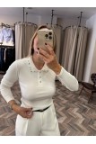 9827-17026 DÜĞMELİ BLUZ