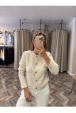 9812-60935 PULLU SİMLİ TRİKO HIRKA